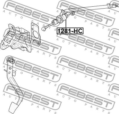 Febest 1281-HC - Galvenais cilindrs, Sajūgs www.autospares.lv