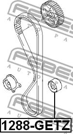 Febest 1288-GETZ - Parazīt / Vadrullītis, Zobsiksna www.autospares.lv