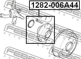 Febest 1282-006A44 - Riteņa rumba www.autospares.lv