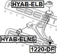 Febest 1220-DF - Balst / Virzošais šarnīrs www.autospares.lv