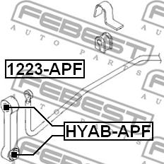 Febest HYAB-APF - Piekare, Vārpstas statne www.autospares.lv