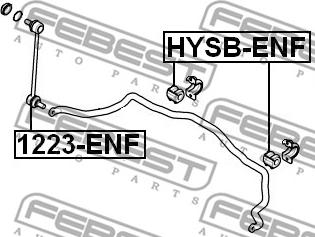 Febest 1223-ENF - Stiepnis / Atsaite, Stabilizators www.autospares.lv