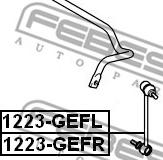 Febest 1223-GEFR - Stiepnis / Atsaite, Stabilizators www.autospares.lv