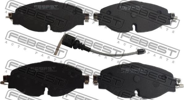 Febest 1701-8VF - Bremžu uzliku kompl., Disku bremzes www.autospares.lv