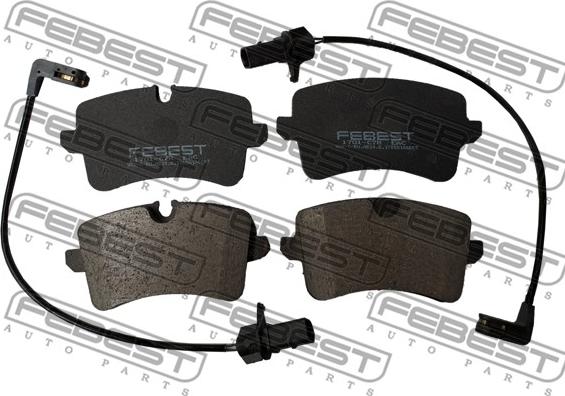 Febest 1701-C7R - Bremžu uzliku kompl., Disku bremzes www.autospares.lv