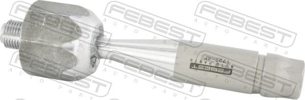 Febest 1722-4F - Aksiālais šarnīrs, Stūres šķērsstiepnis www.autospares.lv