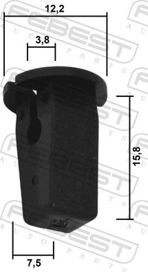 Febest 88570-156 - Moldings / aizsarguzlika www.autospares.lv