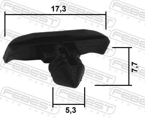 Febest 88570-165 - Moldings / aizsarguzlika www.autospares.lv