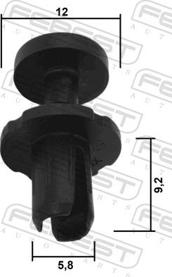 Febest 88570-162 - Moldings / aizsarguzlika www.autospares.lv