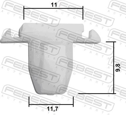 Febest 88570-207 - Moldings / aizsarguzlika www.autospares.lv