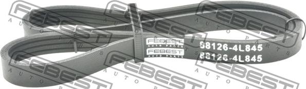 Febest 88126-4L845 - Ķīļrievu siksna www.autospares.lv