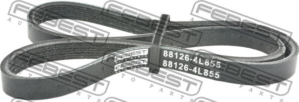 Febest 88126-4L855 - Ķīļrievu siksna www.autospares.lv