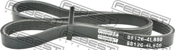 Febest 88126-4L850 - Поликлиновой ремень www.autospares.lv