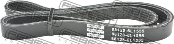 Febest 88128-6L1555 - Ķīļrievu siksna www.autospares.lv