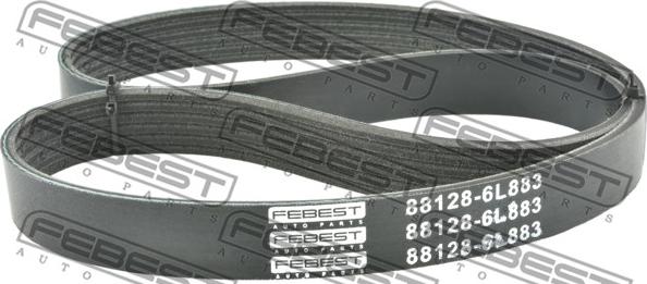 Febest 88128-6L883 - Поликлиновой ремень www.autospares.lv