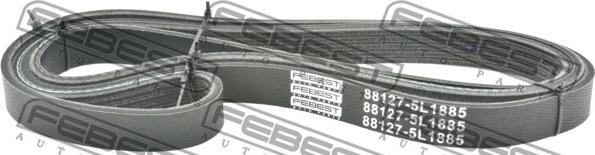 Febest 88127-5L1885 - Ķīļrievu siksna www.autospares.lv