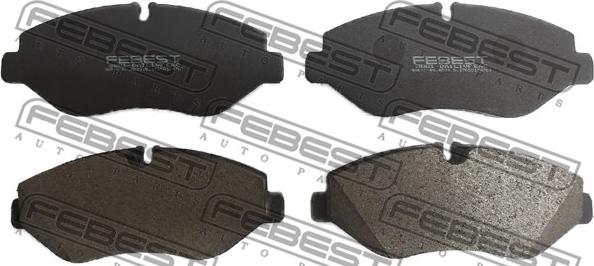 Febest 3801-DAILIVF - Bremžu uzliku kompl., Disku bremzes www.autospares.lv