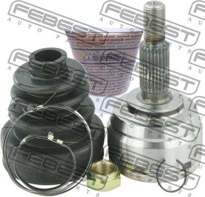 Febest 2410-DUSTAWD - Šarnīru komplekts, Piedziņas vārpsta www.autospares.lv