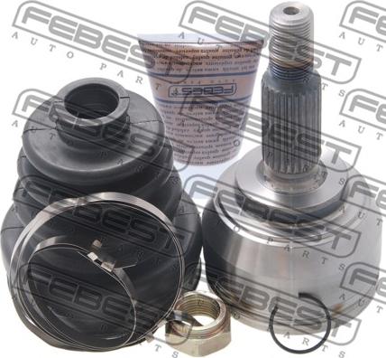 Febest 2410-DUST - Šarnīru komplekts, Piedziņas vārpsta www.autospares.lv