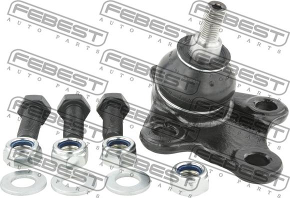 Febest 2420-004 - Шаровая опора, несущий / направляющий шарнир www.autospares.lv