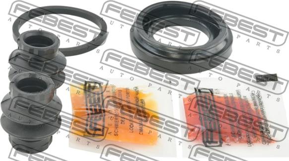 Febest 2475-MEGIII - Ремкомплект, тормозной суппорт www.autospares.lv