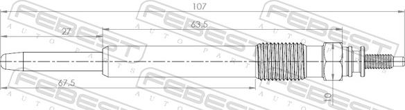 Febest 25642-007 - Kvēlsvece www.autospares.lv