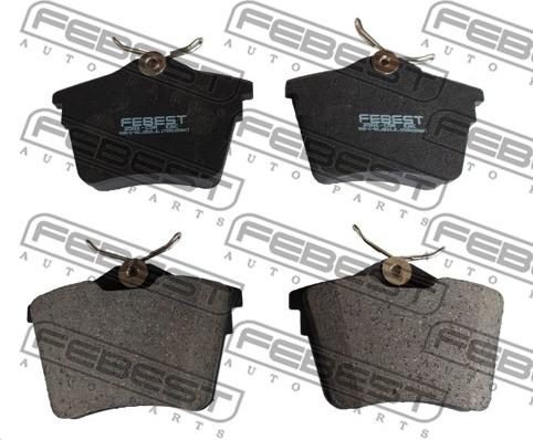 Febest 2501-C5R - Bremžu uzliku kompl., Disku bremzes www.autospares.lv