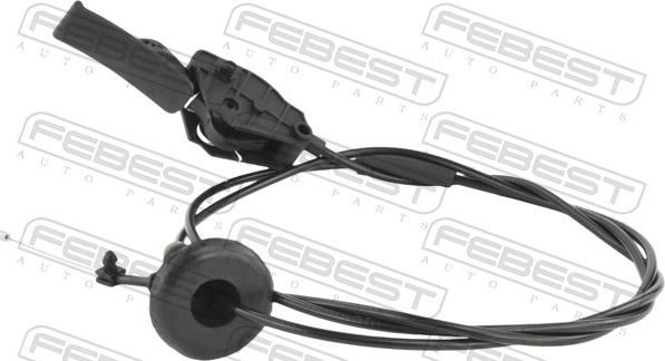 Febest 25101-C4B7 - Motora pārsega slēdzenes trose www.autospares.lv