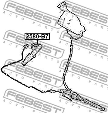 Febest 2580-B7 - Darba cilindrs, Sajūgs www.autospares.lv