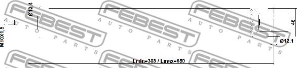 Febest 26110-003R - Amortizators www.autospares.lv