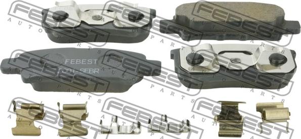 Febest 2001-SEBR - Bremžu uzliku kompl., Disku bremzes www.autospares.lv