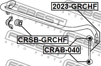 Febest CRSB-GRCHF - Bukse, Stabilizators www.autospares.lv