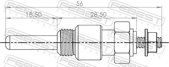 Febest 21642-002 - Kvēlsvece, elektr. apsilde www.autospares.lv