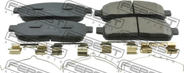 Febest 2101-F150F - Bremžu uzliku kompl., Disku bremzes www.autospares.lv