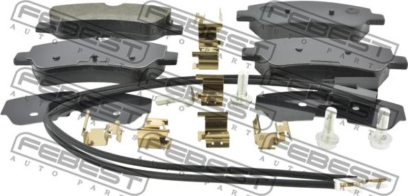 Febest 2101-TTFR - Bremžu uzliku kompl., Disku bremzes www.autospares.lv