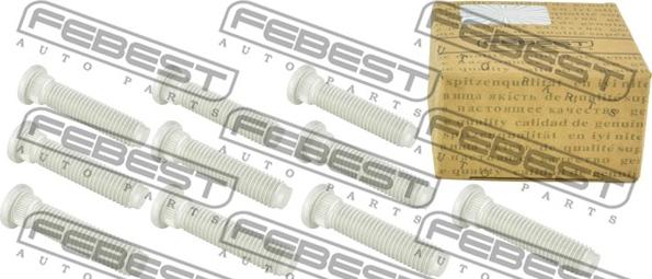 Febest 2184-001-PCS10 - Riteņa stiprināšanas skrūve www.autospares.lv