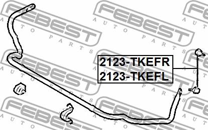 Febest 2123-TKEFR - Stiepnis / Atsaite, Stabilizators www.autospares.lv