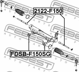 Febest FDSB-F150SG - Piekare, Stūres iekārta www.autospares.lv