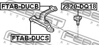 Febest FTAB-DUCB - Piekare, Šķērssvira www.autospares.lv