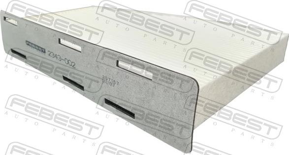 Febest 2343-002 - Filtrs, Salona telpas gaiss www.autospares.lv