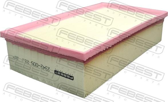 Febest 2342-005 - Gaisa filtrs www.autospares.lv