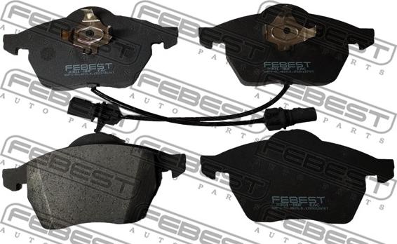 Febest 2301-9BF - Brake Pad Set, disc brake www.autospares.lv