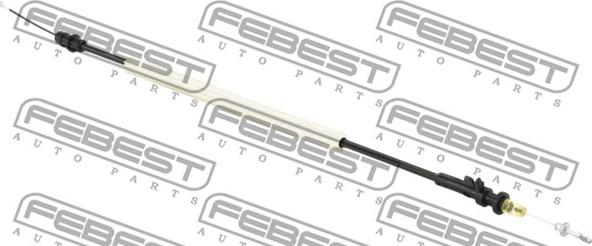 Febest 23104-B7RV2 - Trose, Durvju slēdzene www.autospares.lv