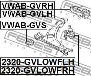 Febest 2320-GVLOWFLH - Balst / Virzošais šarnīrs www.autospares.lv