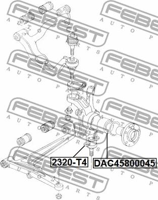 Febest 2320-T4 - Balst / Virzošais šarnīrs www.autospares.lv