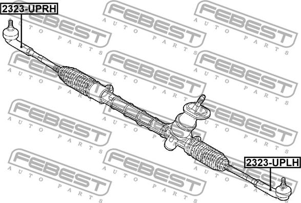 Febest 2323-UPRH - Stūres šķērsstiepņa uzgalis autospares.lv