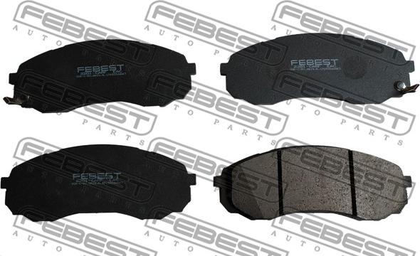 Febest 2201-CARF - Bremžu uzliku kompl., Disku bremzes www.autospares.lv