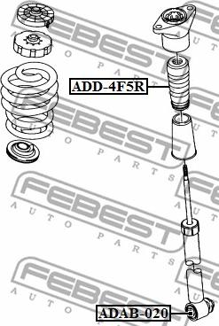 Febest ADD-4F5R - Gājiena ierobežotājs, Atsperojums www.autospares.lv