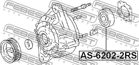 Febest AS-6202-2RS - Gultnis www.autospares.lv