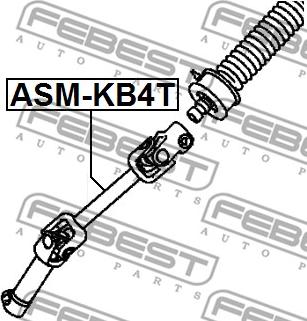 Febest ASM-KB4T - Stūres sviras vārpsta www.autospares.lv